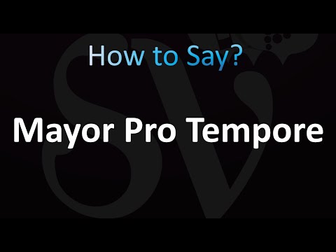 How to Pronounce Mayor Pro Tempore (Correctly!)