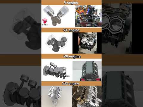 Types of V engine 💀 V2 .vs.V4 .vs.V8.vs.V12 Engine working optimization