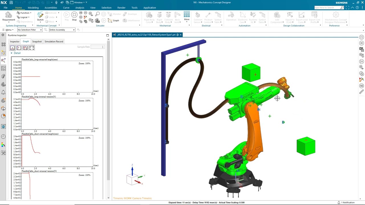 Simulate robots with Flexible Cables 2