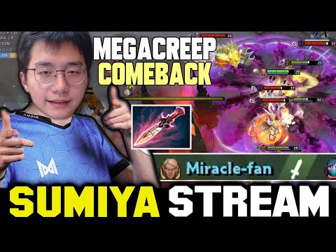 Miracle-fan Invoker 2% Chance Megacreep Comeback | Sumiya Invoker Stream Moment #2248