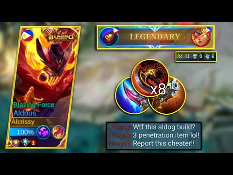 TRY THIS 3 SOLID PENETRATION ITEM AND MAKE YOUR ALDOUS BECOME CHEATER! ALDOUS BEST BUILD 2022 - MLBB