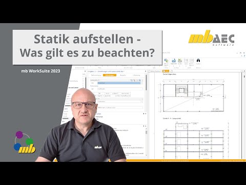 mbinar #23-13 - mb WorkSuite: Statik aufstellen - Was gilt es zu beachten? (Level A)