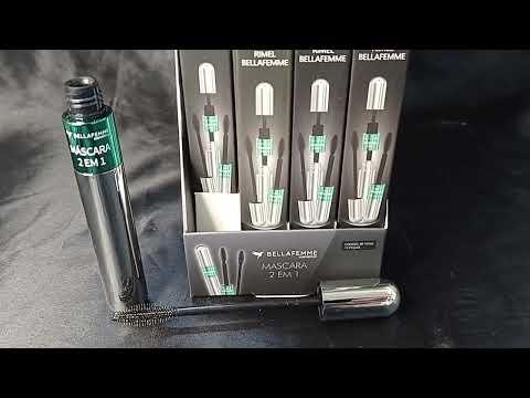MÁSCARA DE CÍLIOS 2X1 15ML BELLA FEMME BOX COM 12 UN