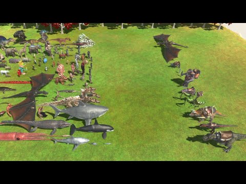 Team of 1st Person Combat Units vs ALL TEAMS Animal Revolt Battle Simulator