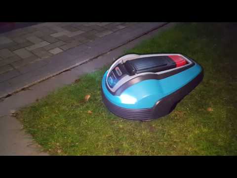 Gardena R70Li mit Beleuchtung und Robonect Wlan Modul,Automower LED Light