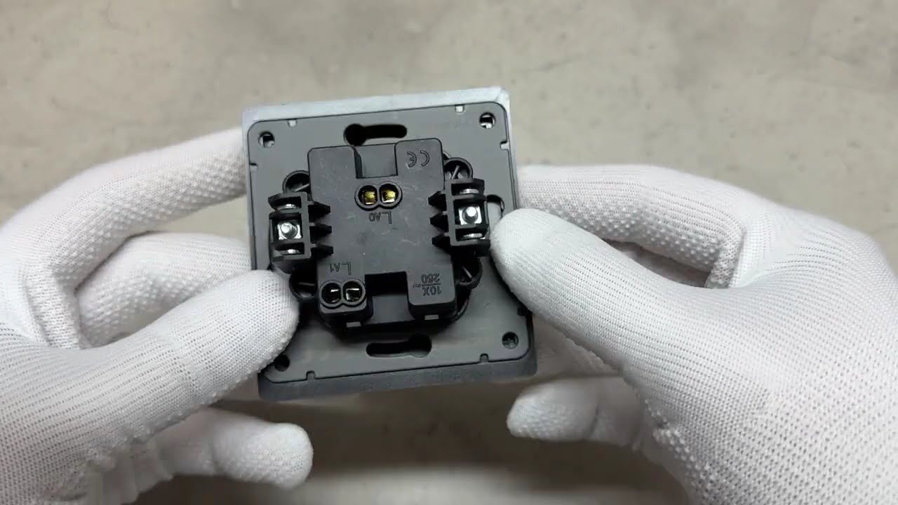 Вимикач одноклавішний з підсвіткою сірий графіт VIDEX NOTA (VF-NT-SW1L-GR)