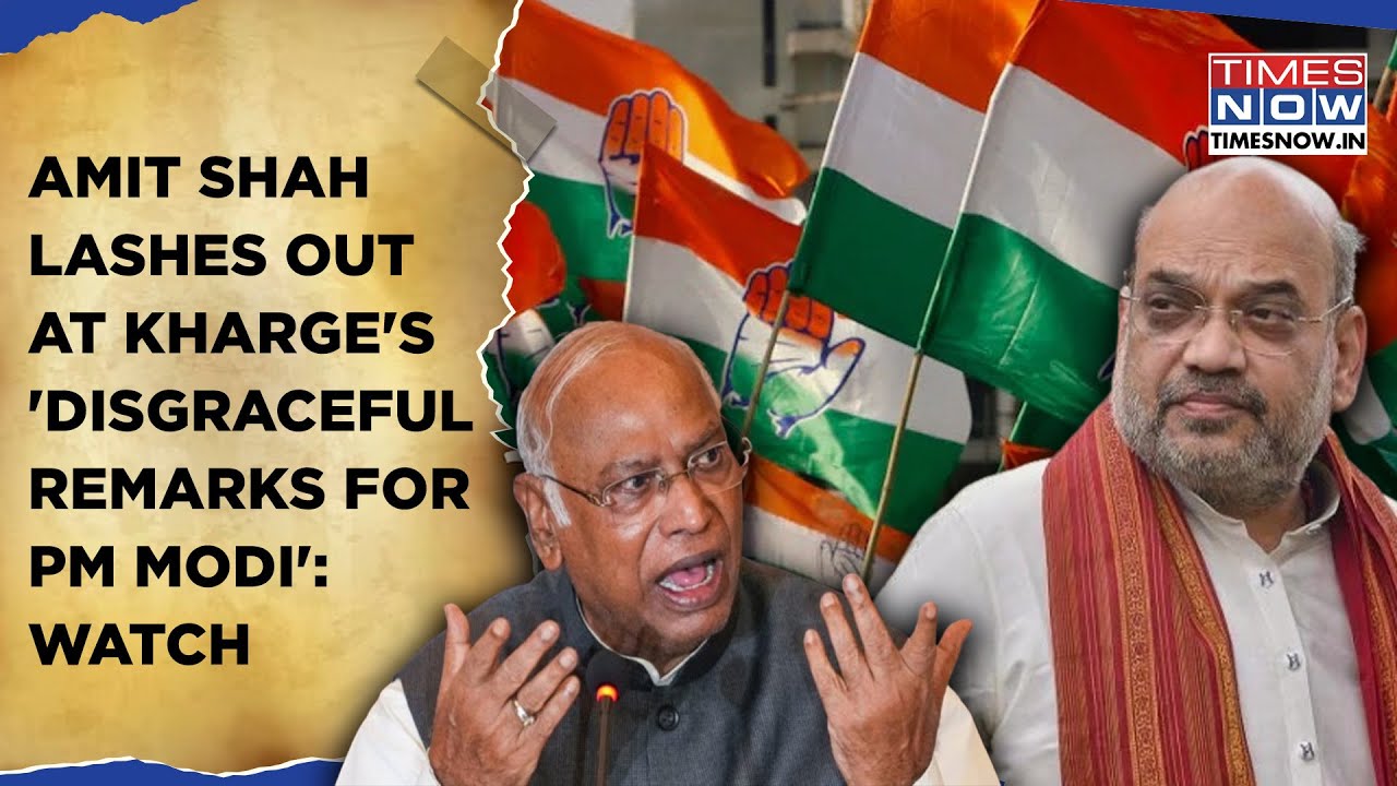Amit Shah Lashes Out At Kharge: Congress President's 'Won't Die' Remark Fumes BJP| Watch Why