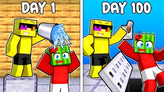 100 DAYS of PRANKING In Minecraft!