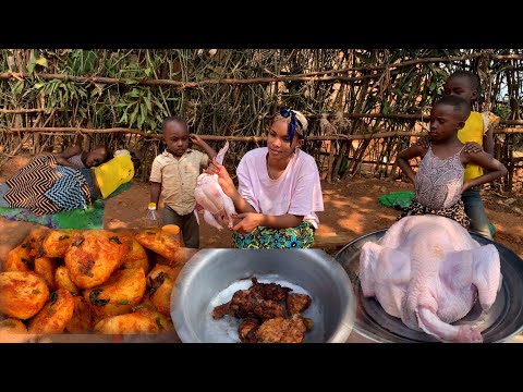 Village Style Cooking | Delicious Chicken with Potatoes
