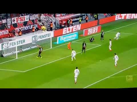 Allasane Plea's goal against Leverkusen