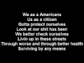 Eminem   We As Americans Lyrics On Screen