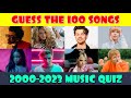 Guess the Song Music Quiz | 100 Most Popular Songs 2000 to 2023