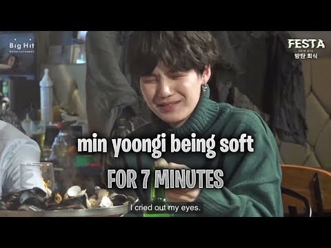 [BTS] - a video of min yoongi being soft and caring for 7 minutes