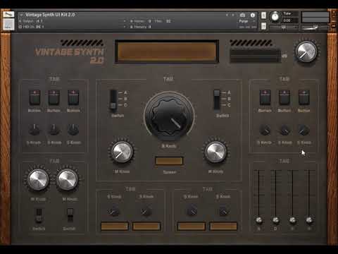 Vintage Synth UI Kit