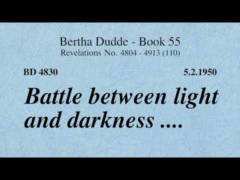 BD 4830 - BATTLE BETWEEN LIGHT AND DARKNESS ....