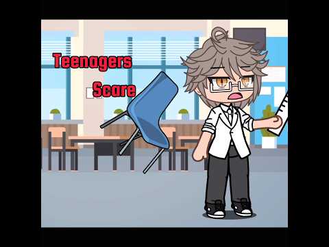 They say all teenagers scare the living sh*t out of me || #short #fypシ #meme #gachalife