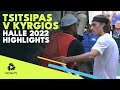 Stefanos Tsitsipas vs Nick Kyrgios Highlights | Halle 2022