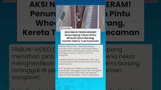 Aksi Penumpang Tahan Pintu Whoosh demi Barang Tertinggal di Peron, Kereta Telat dan Tuai Kecaman