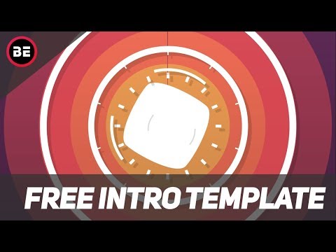 FREE ! 2D Animation Intro Template | 4K / Full HD | No Text | Any Software | #9