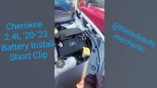 Jeep Cherokee 2020-2023 2.4L Battery Removal & Installation Easy