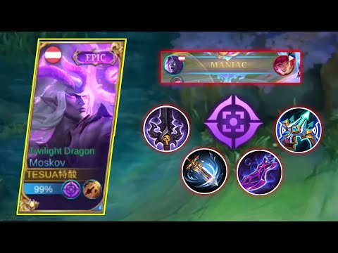 MOSKOV 100% ATTACK SPEED | MOSKOV BEST BUILD 2023 | Mobile Legends: Bang Bang ~ Max Andrew