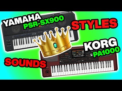 Yamaha vs Korg Styles & Sounds Comparison | PSR-SX900 vs PA1000 | Super Articulation vs DNC