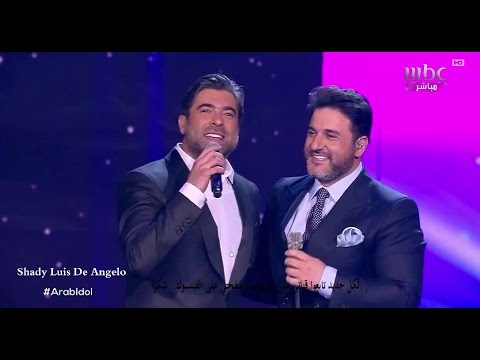 وائل كفوري وملحم زين يشعلان مسرح عرب ايدول باغنية عمري كله Arab idol 2016