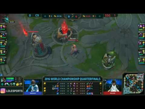 LOL S6 — SSG vs C9 Game 2  World Championship 2016 #Quarterfinals
