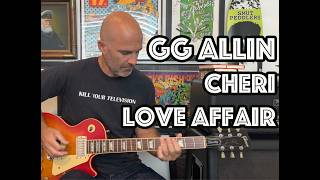 GG Allin Cheri Love Affair Guitar Lesson + Tutorial [WITH SOLO!]