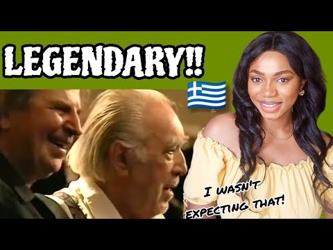 American React to Mikis Theodorakis ve Anthony Quinn - “Zorba” Performansı-Münih, 1995