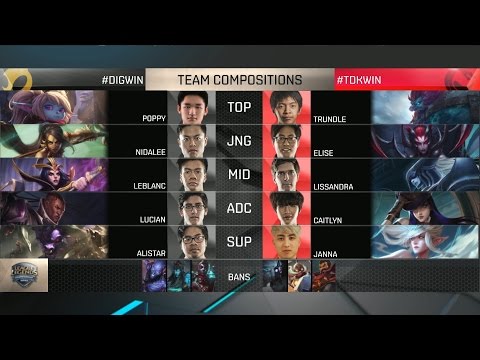 TDK vs DIG Highlights Game 2 - Team Dragon Knights vs TEAM DIGNITAS 2016 NA Summer Promo Tournament