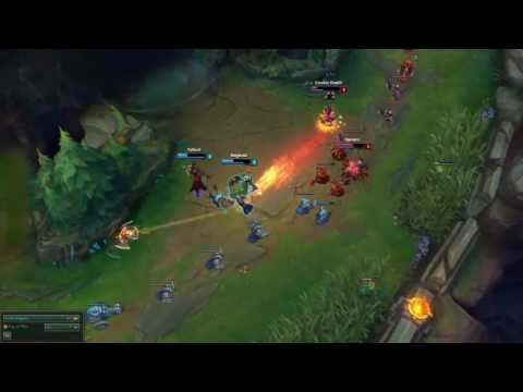 Lv 1 Vayne/Support Maokai POWERSPIKE against Lv 2 Cait/Annie