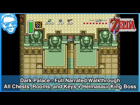 Dark Palace - All Chests Keys and Rooms - Full Narrated Walkthrough - Zelda A Link to the Past