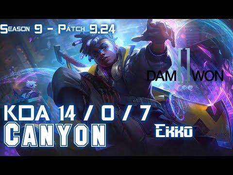 DWG Canyon EKKO vs REK'SAI Jungle - Patch 9.24 KR Ranked