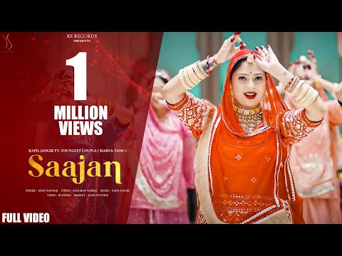 SAAJAN - New Rajasthani Song | Kapil Jangir Ft Youngest Couple | Sonu Kanwar | With Ghoomar Beats