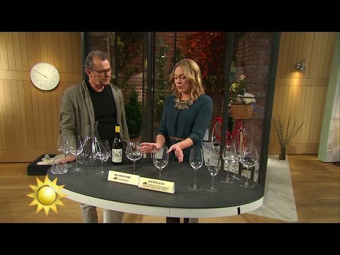 Vinskolan: Välj rätt glas till rätt vin - Nyhetsmorgon (TV4)