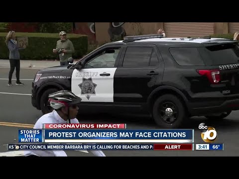 Protest organizers may face citations