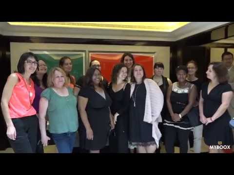 Avec Emily Blaine pour la soirée de lancement de "Dear you" chez Audiolib