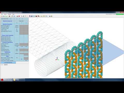 Newton DEM Tutorial 7.3 - Material Generation - Particle Chains