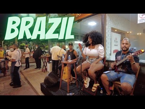Oh My! Walking at Night in Salvador Bahia Brazil!