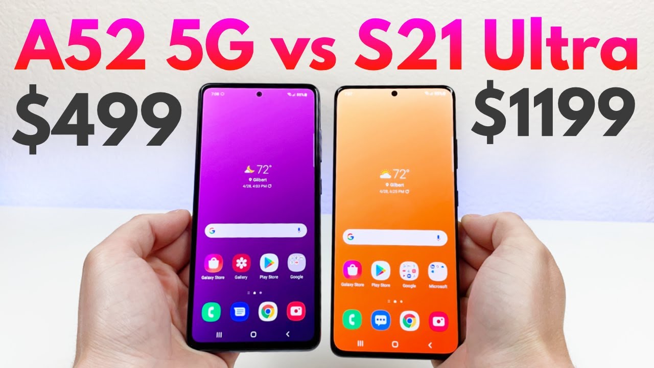 Samsung Galaxy A52 5G vs Samsung Galaxy S21 Ultra - Who Will Win?