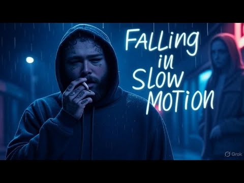 Post Malone style - Falling in Slow Motion (Lyric Video | Emotional Pop 2025)