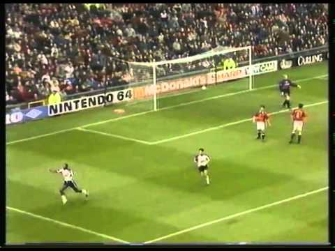 1997 – Manchester United 2 – Derby 3 – Paulo Wanchopes Traumtor – BBC Radio Derby-Kommentar