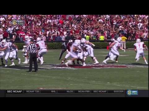2016 USC vs UMass - Kelsey Griffin Fumble Recovery