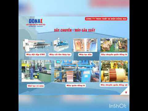 Catalogue máy biến áp DONAE