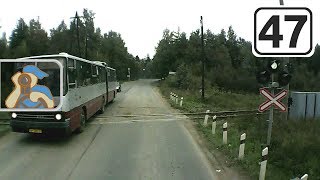 preview picture of video 'Сосновый Бор - дорога Р35 - дорога А120 - Черемыкино'