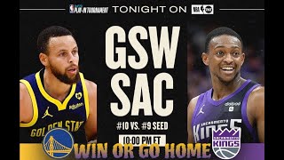 WIN OR GO HOME!!! WARRIORS VS KINGS PLAY IN GAME LIVE STREAM