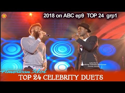 Dominique and Aloe Blacc  Duet “Wake Me Up” AWESOME!  Top 24 Celebrity Duets American Idol 2018