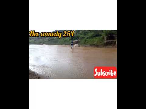 never play with a moving water..hatari sana😂😂😂