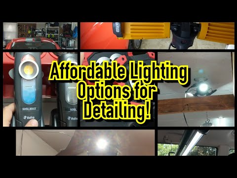 Affordable Lighting Options for Detailing! - Polishing, Coatings & Interiors!